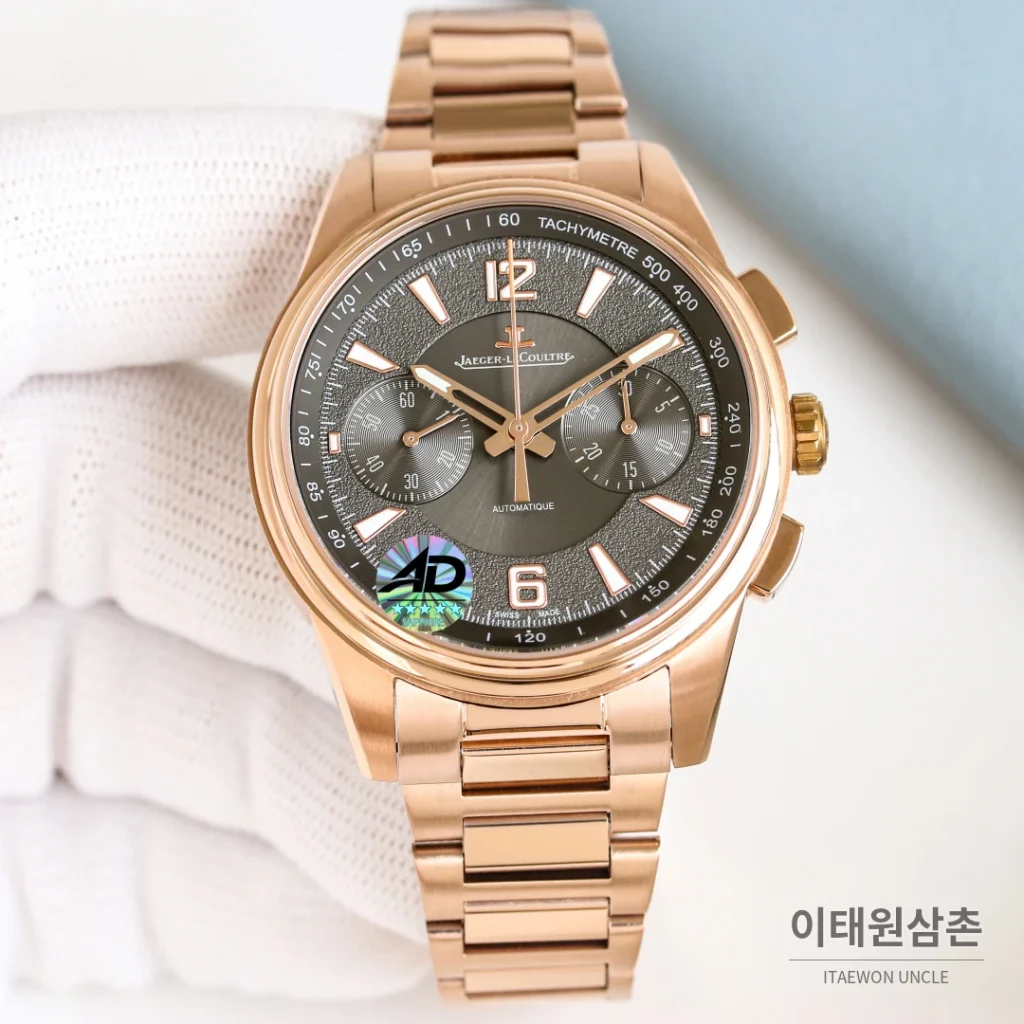 예거르쿨트르 패트리모니 크로노그래프 오토매틱 42mm 블랙 다이얼 (2)
