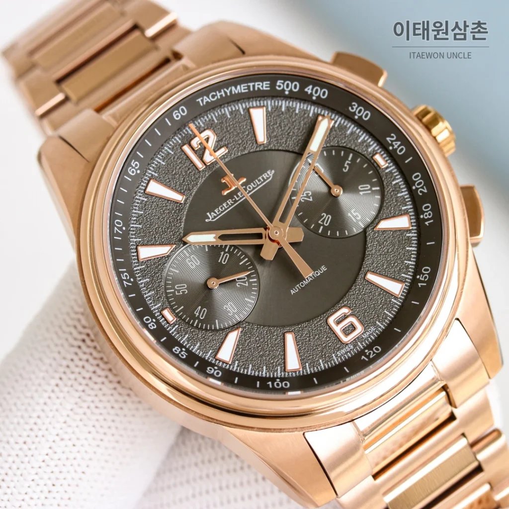예거르쿨트르 패트리모니 크로노그래프 오토매틱 42mm 블랙 다이얼 (2)