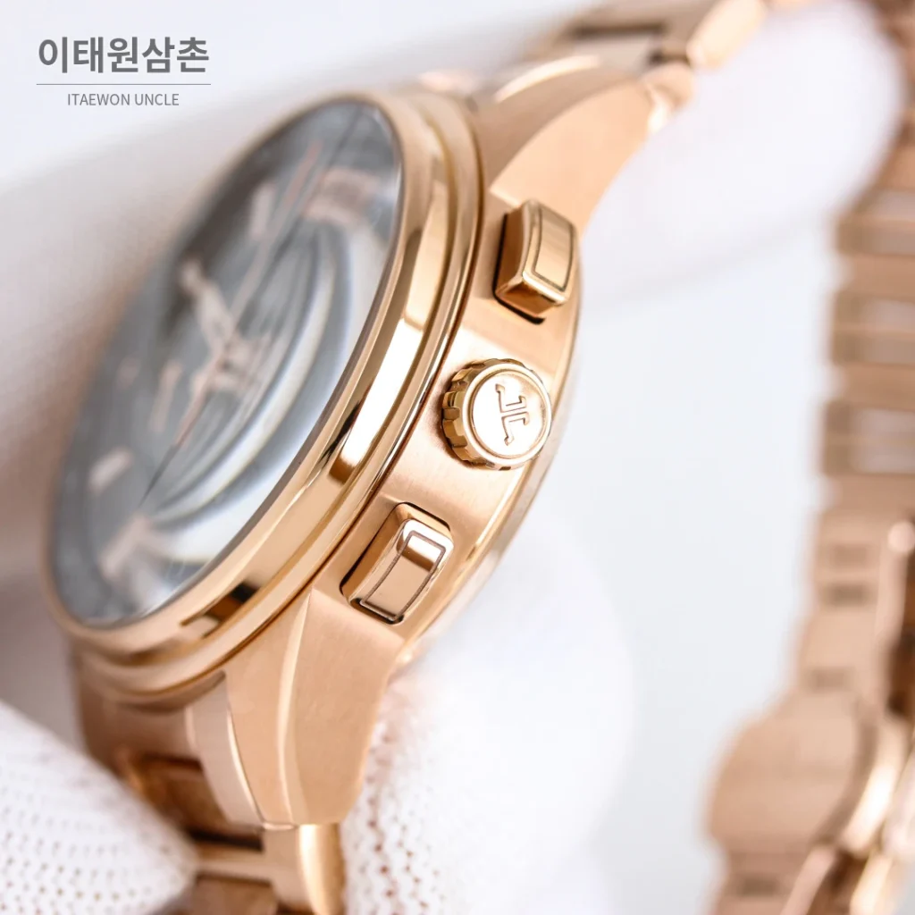 예거르쿨트르 패트리모니 크로노그래프 오토매틱 42mm 블랙 다이얼