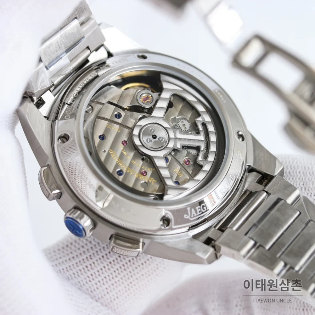 예거르쿨트르 패트리모니 크로노그래프 오토매틱 42mm 블루 다이얼