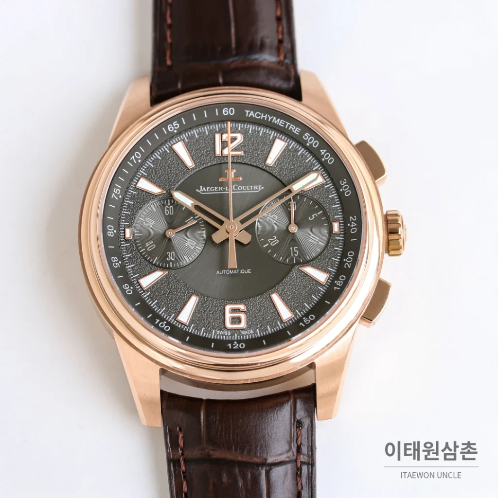예거르쿨트르 폴라리스 블랙다이얼 크로노그래프 오토매틱 42mm