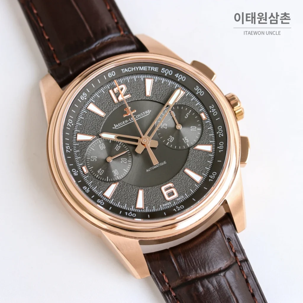 예거르쿨트르 폴라리스 블랙다이얼 크로노그래프 오토매틱 42mm