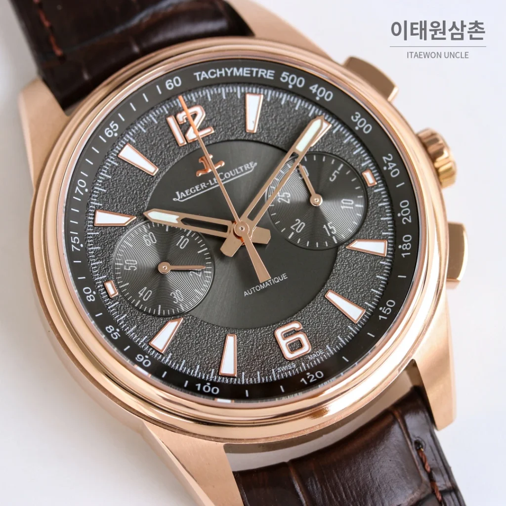 예거르쿨트르 폴라리스 블랙다이얼 크로노그래프 오토매틱 42mm