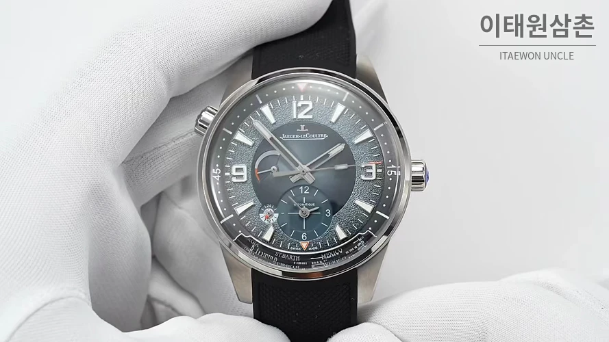 예거르쿨트르 폴라리스 지오그래픽 그레이 월드타임 오토매틱 42mm AP13 그레이 다이얼