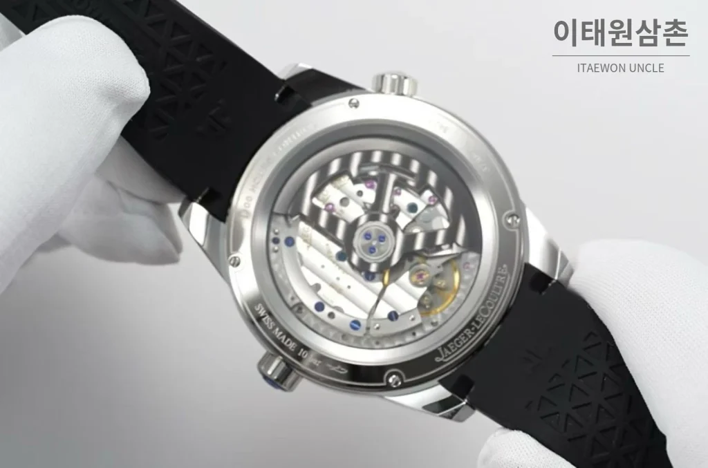 예거르쿨트르 폴라리스 지오그래픽 그레이 월드타임 오토매틱 42mm AP13 그레이 다이얼