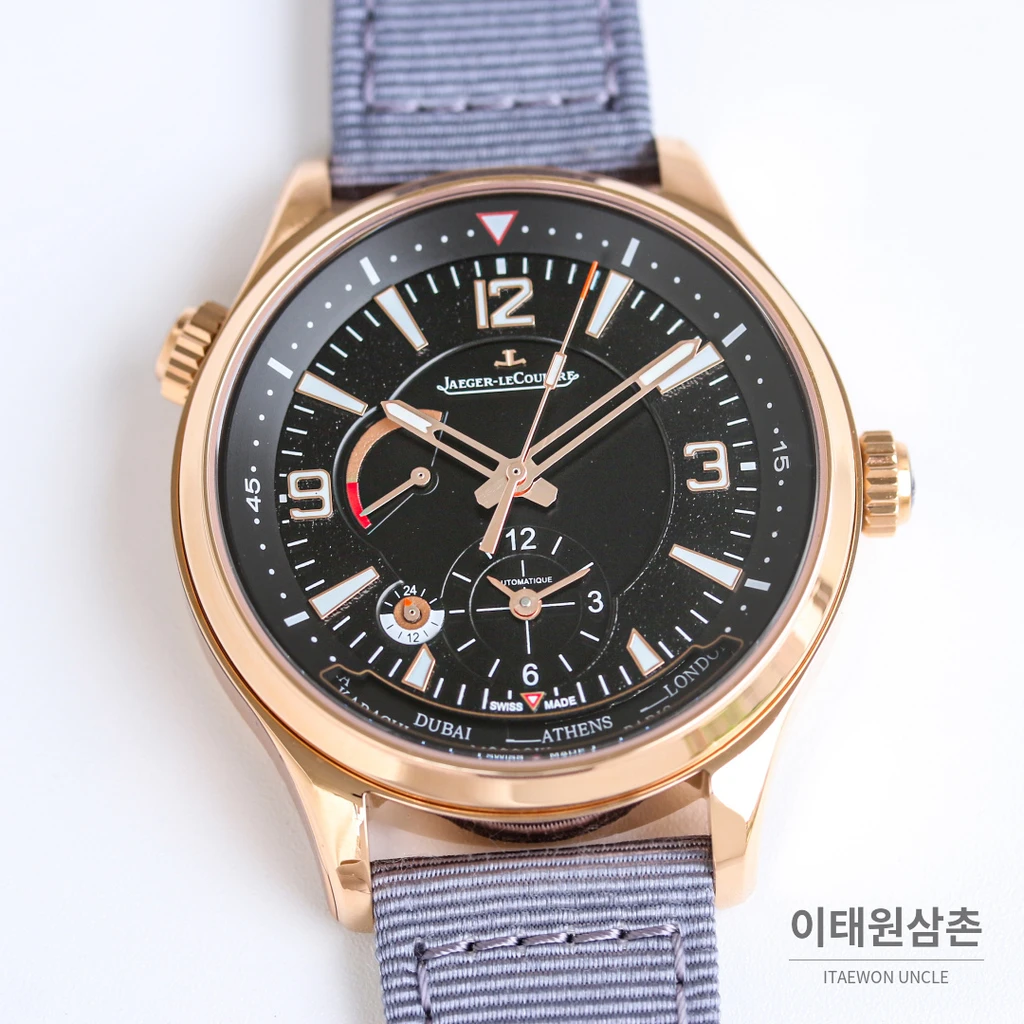 예거르쿨트르 폴라리스 지오그래픽 월드타임 블루블랙다이얼 오토매틱 42mm