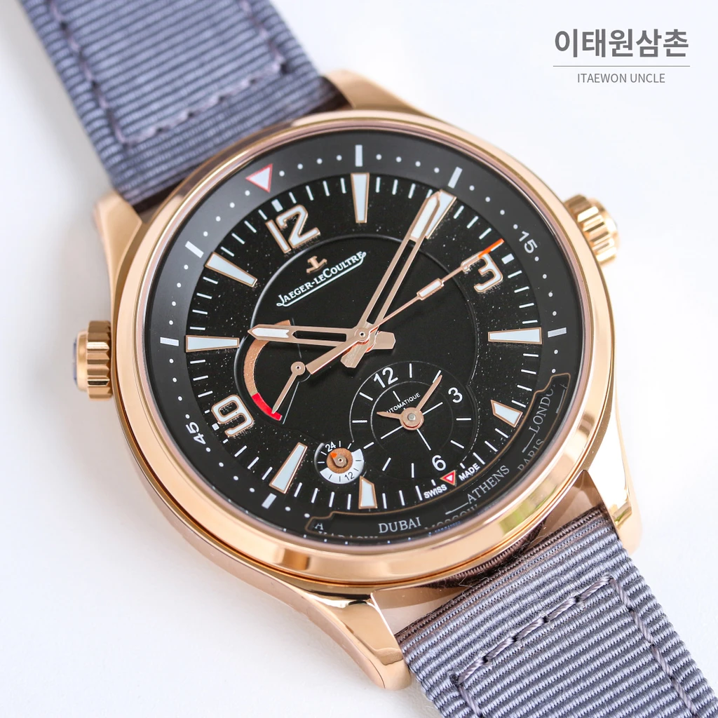 예거르쿨트르 폴라리스 지오그래픽 월드타임 블루블랙다이얼 오토매틱 42mm