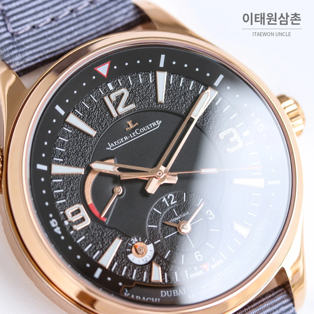 예거르쿨트르 폴라리스 지오그래픽 월드타임 블루블랙다이얼 오토매틱 42mm