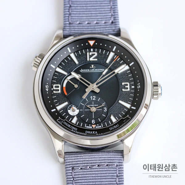 예거르쿨트르 폴라리스 지오그래픽 월드타임 실버베젤 블루블랙다이얼 오토매틱 42mm 예거르쿨트르 폴라리스 지오그래픽 월드타임 실버베젤 블루블랙다이얼 오토매틱 42mm