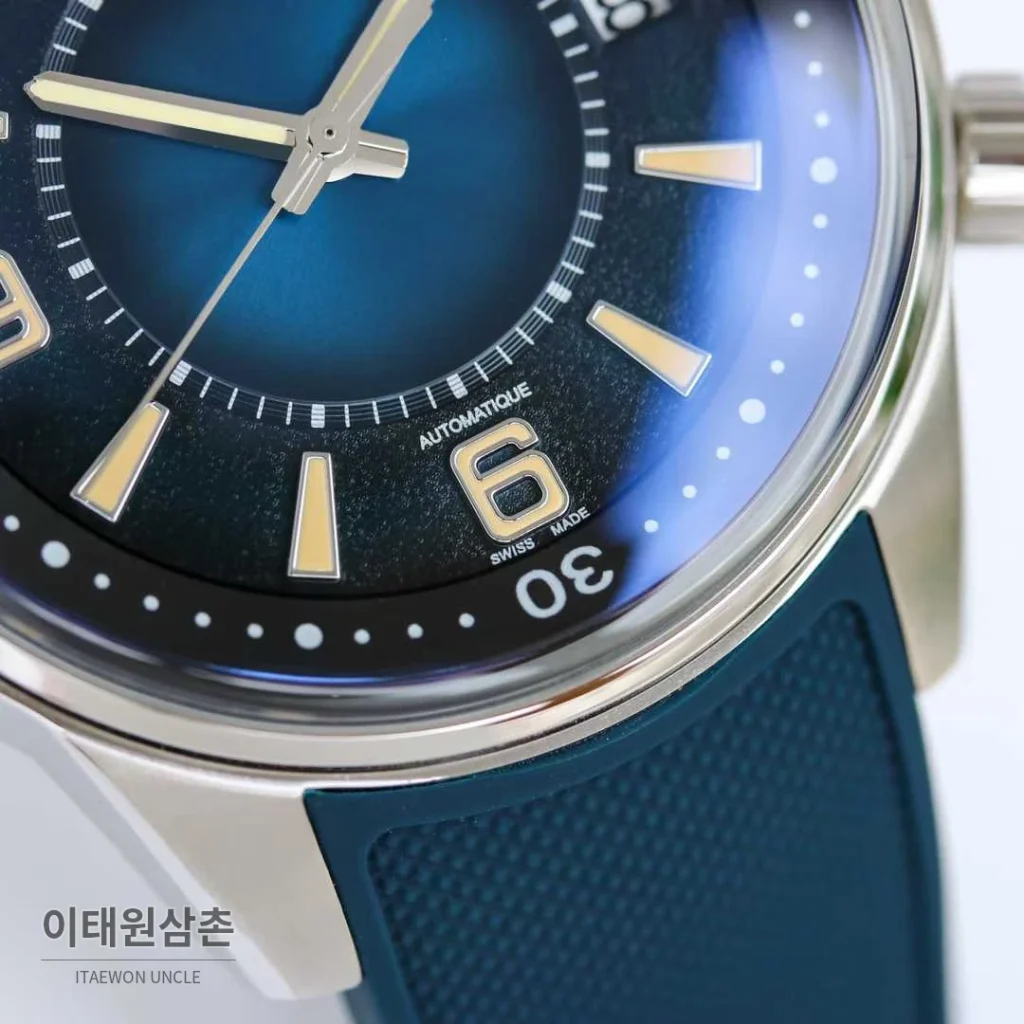 예거르쿨트르 폴라리스 러버밴드 블랙다이얼 데이트 오토매틱 42mm (3)
