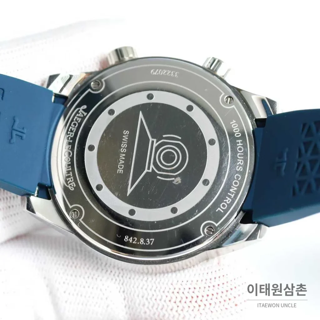 예거르쿨트르 폴라리스 러버밴드 블랙다이얼 데이트 오토매틱 42mm