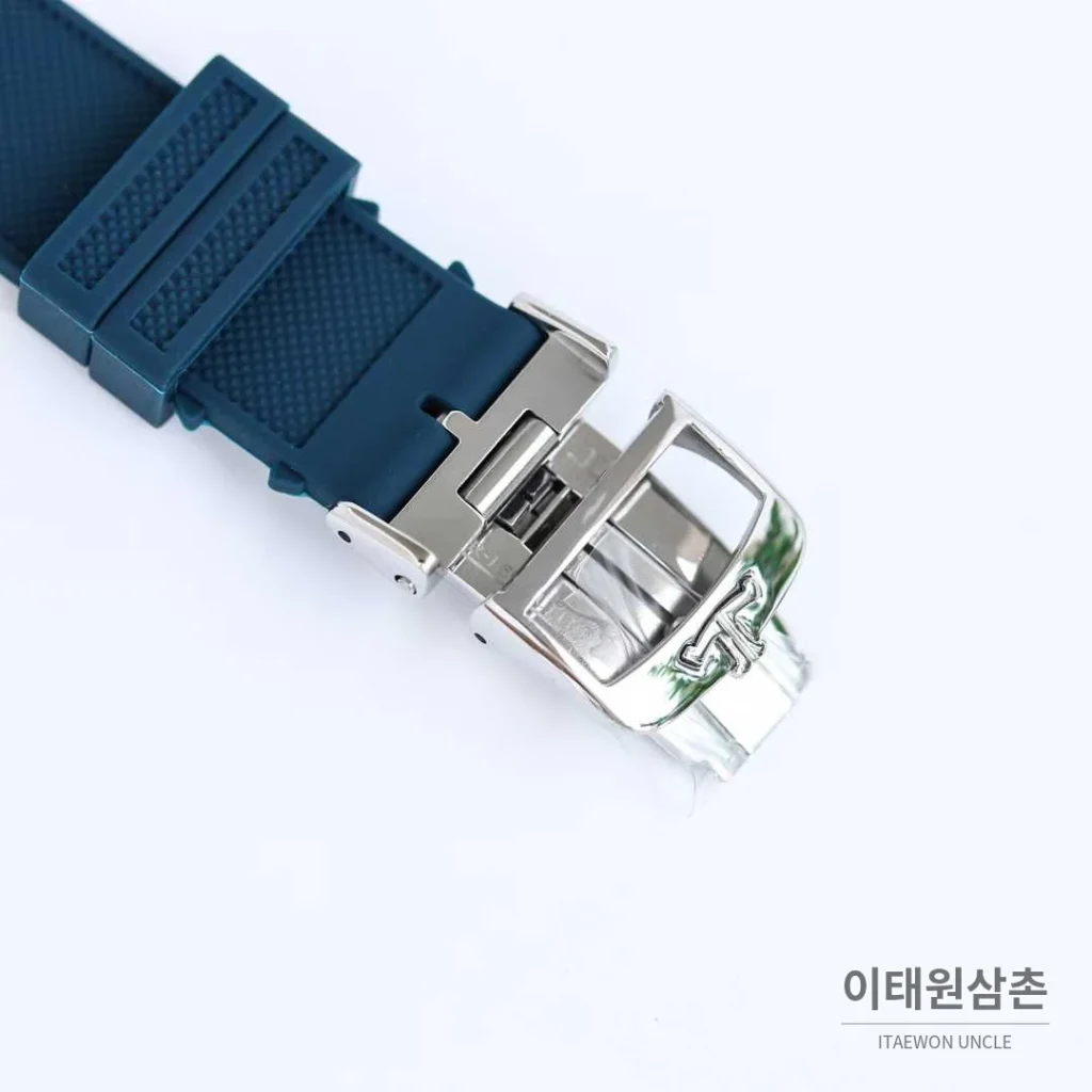 예거르쿨트르 폴라리스 러버밴드 블랙다이얼 데이트 오토매틱 42mm (3)