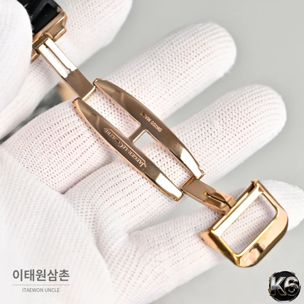 예거르쿨트르 폴라리스 스틸 선레이 다이얼 오토매틱 42mm 블랙 러버 스트랩