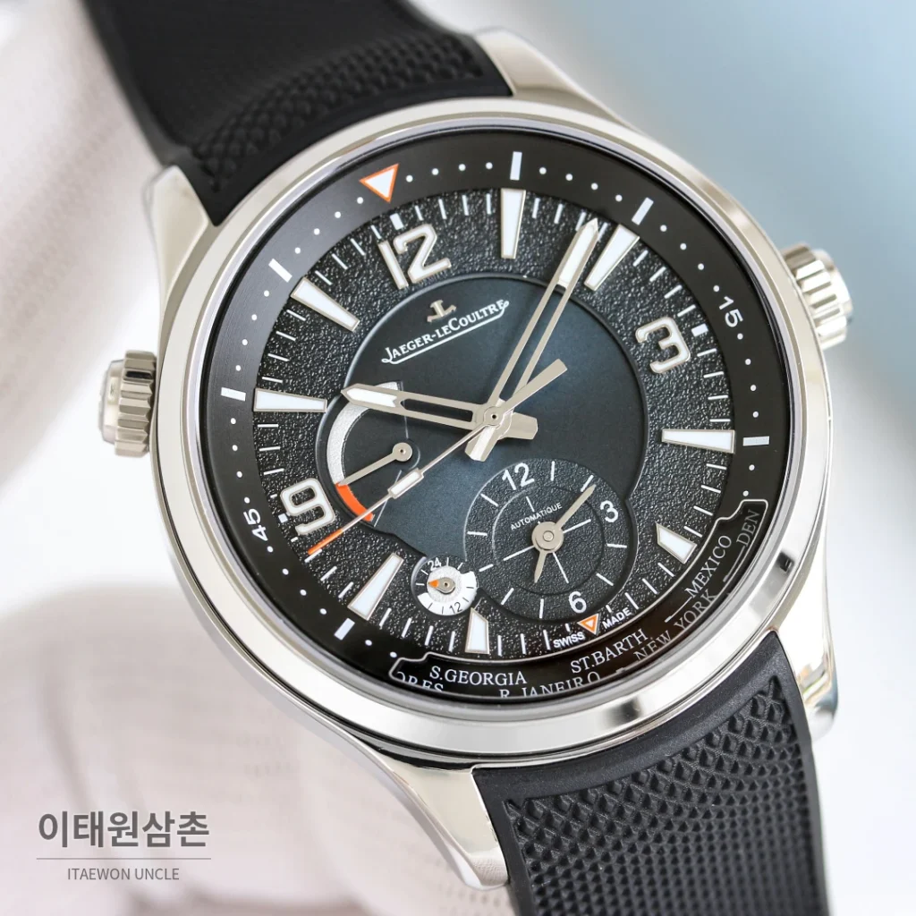 예거르쿨트르 폴라리스 월드타임 블루블랙 다이얼 오토매틱 42mm