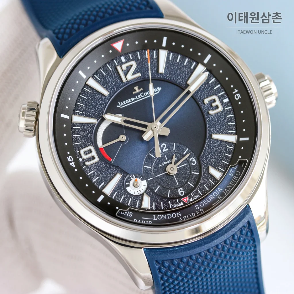 예거르쿨트르 폴라리스 월드타임 블루블랙 다이얼 오토매틱 42mm