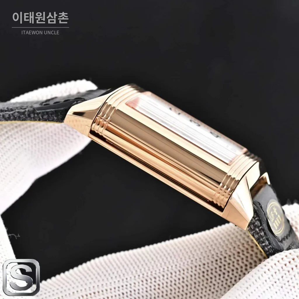예거르쿨트르 리베르소 트리뷰트 듀오페이스 스몰 세컨즈 수동 시계 47mm Q3988482 화이트 다이얼