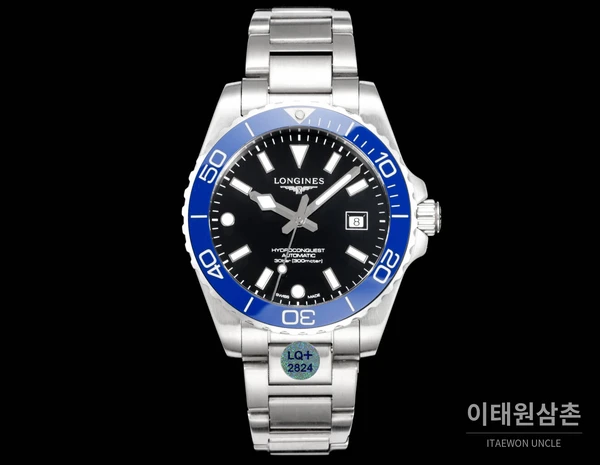론진 3세대 하이드로콘퀘스트 세라믹 블루베젤 블랙다이얼 오토매틱 42mm 론진 3세대 하이드로콘퀘스트 세라믹 블루베젤 블랙다이얼 오토매틱 42mm