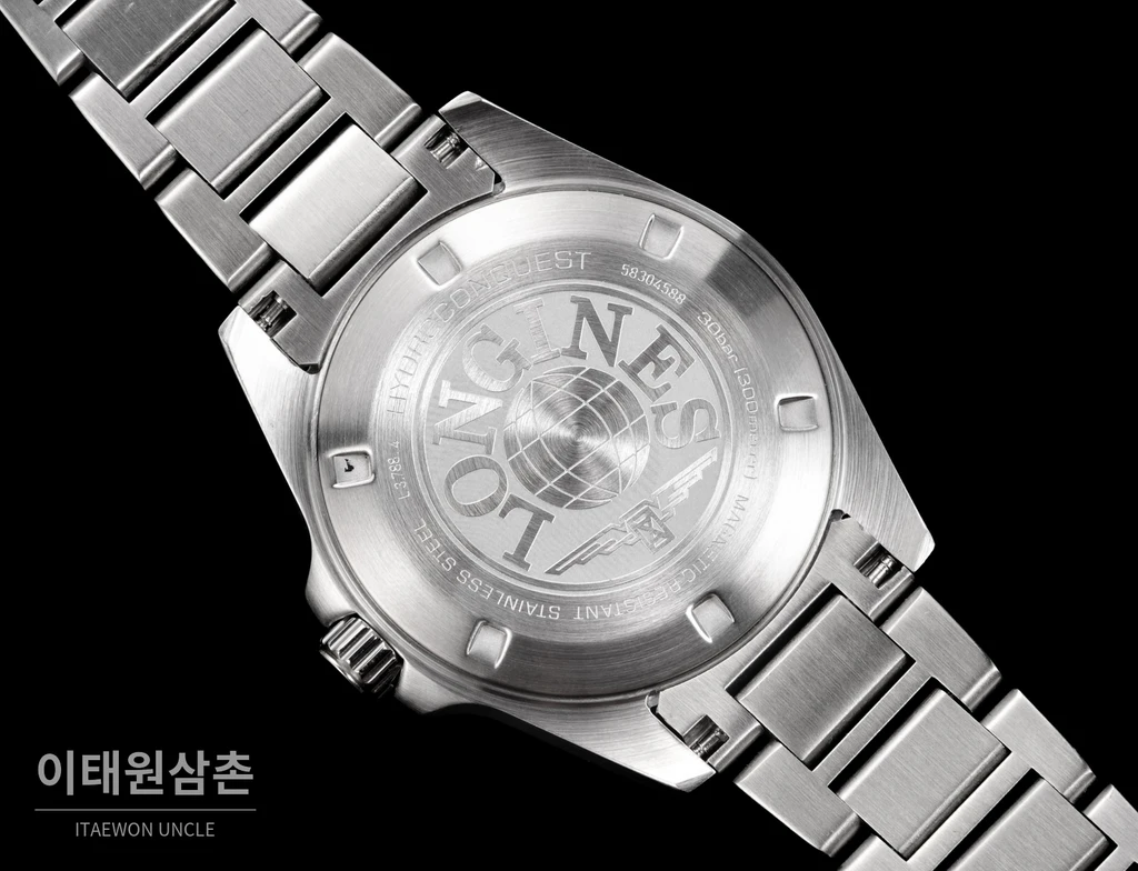 론진 3세대 하이드로콘퀘스트 세라믹 올블랙 오토매틱 42mm