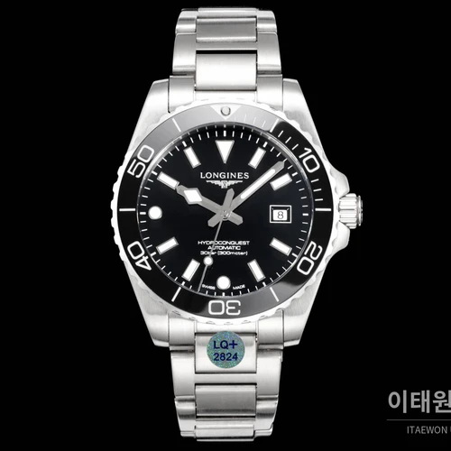 론진 3세대 하이드로콘퀘스트 세라믹 블랙다이얼 오토매틱 42mm