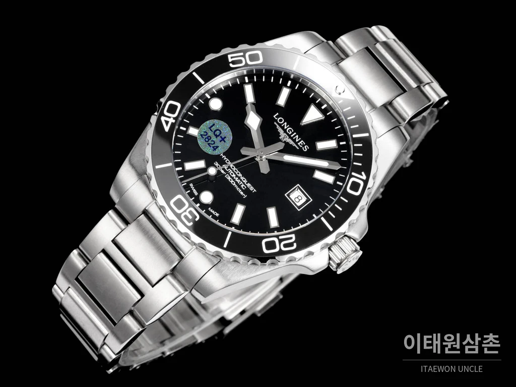 론진 3세대 하이드로콘퀘스트 세라믹 블랙다이얼 오토매틱 42mm