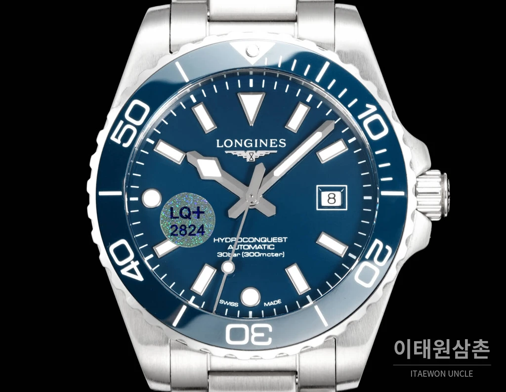 론진 3세대 하이드로콘퀘스트 세라믹 블루다이얼 오토매틱 42mm