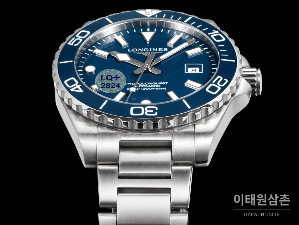 론진 3세대 하이드로콘퀘스트 세라믹 블루다이얼 오토매틱 42mm