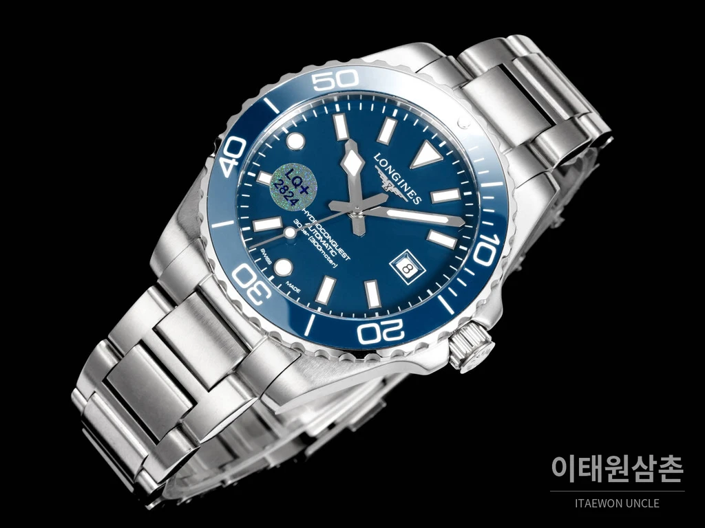 론진 3세대 하이드로콘퀘스트 세라믹 블루다이얼 오토매틱 42mm