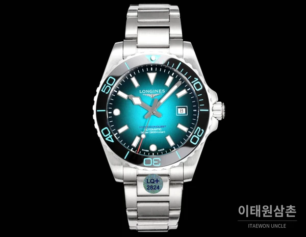 론진 3세대 하이드로콘퀘스트 세라믹 코발트다이얼 오토매틱 42mm