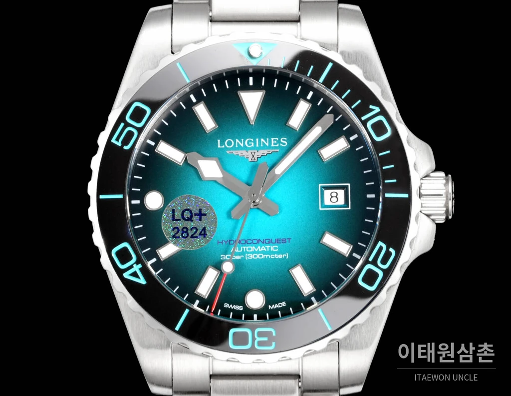 론진 3세대 하이드로콘퀘스트 세라믹 코발트다이얼 오토매틱 42mm