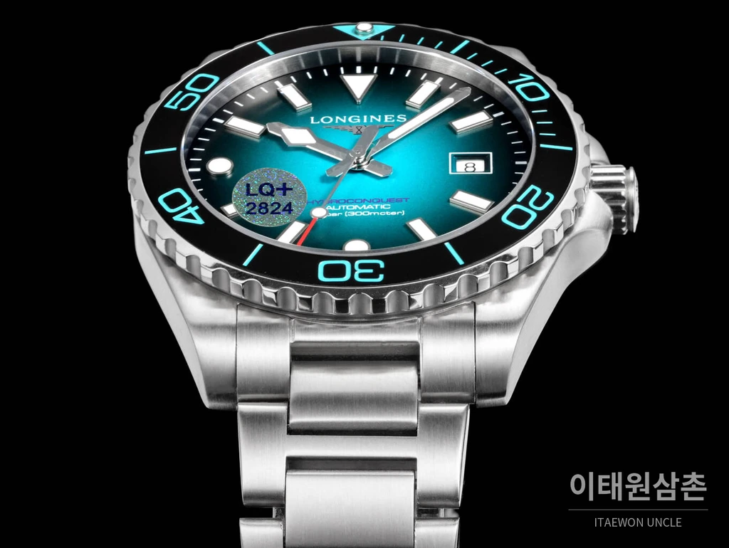론진 3세대 하이드로콘퀘스트 세라믹 코발트다이얼 오토매틱 42mm
