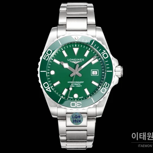 론진 3세대 하이드로콘퀘스트 세라믹 그린다이얼 오토매틱 42mm