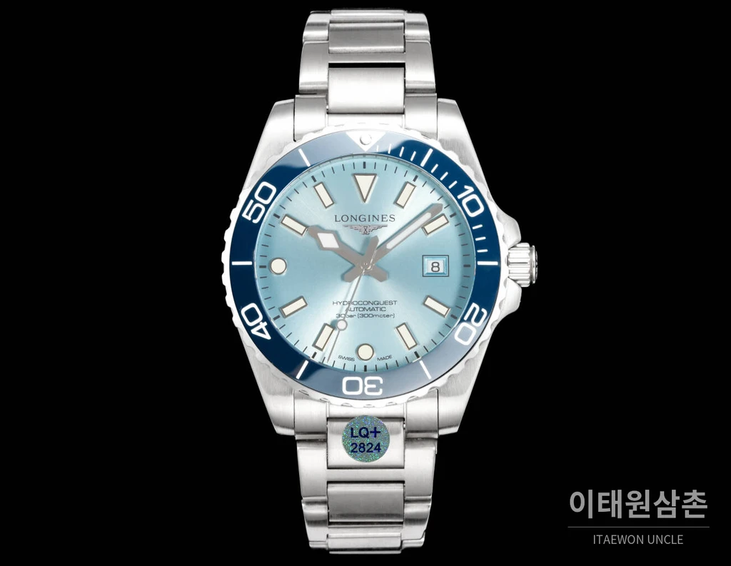 론진 3세대 하이드로콘퀘스트 세라믹 스카이블루다이얼 오토매틱 42mm