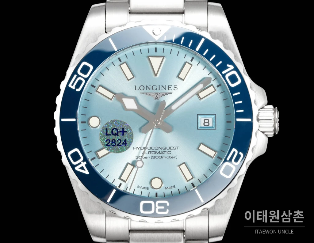 론진 3세대 하이드로콘퀘스트 세라믹 스카이블루다이얼 오토매틱 42mm