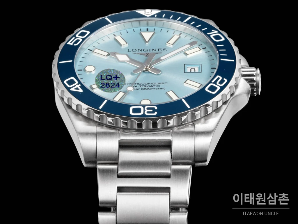 론진 3세대 하이드로콘퀘스트 세라믹 스카이블루다이얼 오토매틱 42mm