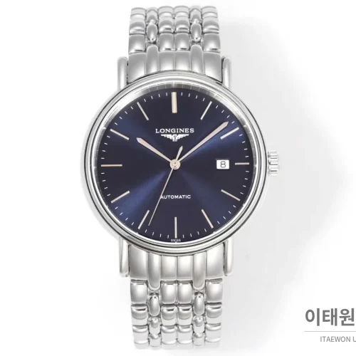 론진 클래식 스틸 화이트다이얼 심플 오토매틱 40mm 스틸 브레이슬릿 (2)