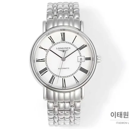 로진 클래식 스틸 화이트다이얼 심플 오토매틱 40mm (3) 론진 클래식 스틸 화이트다이얼 심플 오토매틱 40mm 스틸 브레이슬릿 (3)
