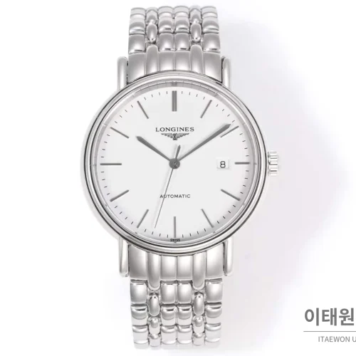 로진 클래식 스틸 화이트다이얼 심플 오토매틱 40mm 론진 클래식 스틸 화이트다이얼 심플 오토매틱 40mm 스틸 브레이슬릿