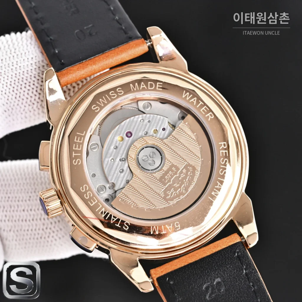 론진 콘퀘스트 헤리티지 식스핸즈 스틸 오토매틱 42mm