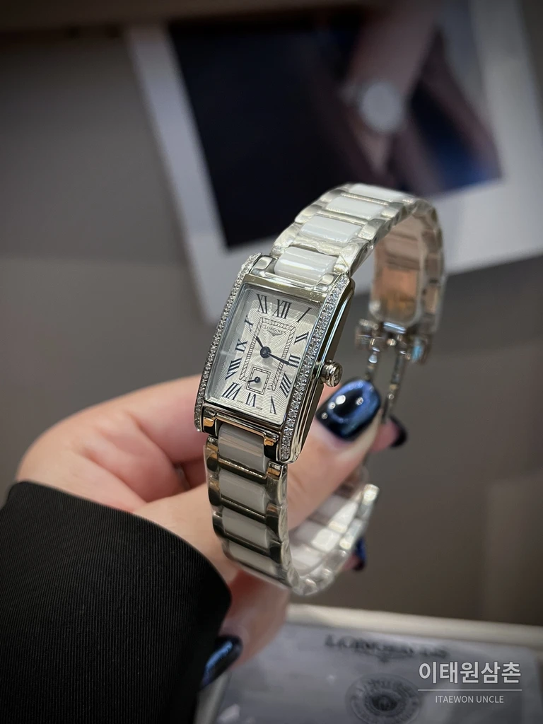 론진 돌체비타 316 스틸브레이슬릿 스몰세컨즈 여성시계 33mm 화이트 다이얼