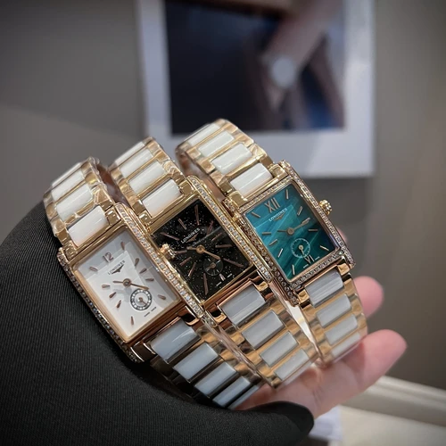 론진 돌체비타 316 스틸브레이슬릿 스몰세컨즈 여성시계 33mm 자개 다이얼