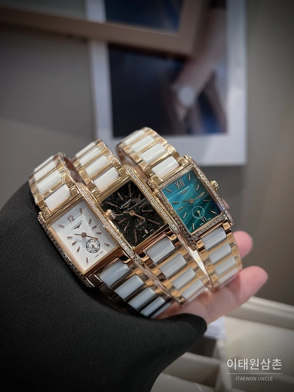 론진 돌체비타 316 스틸브레이슬릿 스몰세컨즈 여성시계 33mm 자개 다이얼