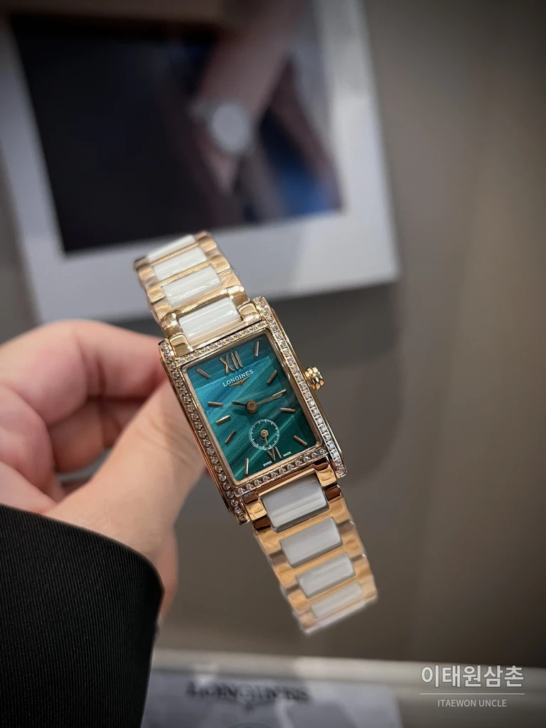 론진 돌체비타 316 스틸브레이슬릿 스몰세컨즈 여성시계 33mm 자개 다이얼