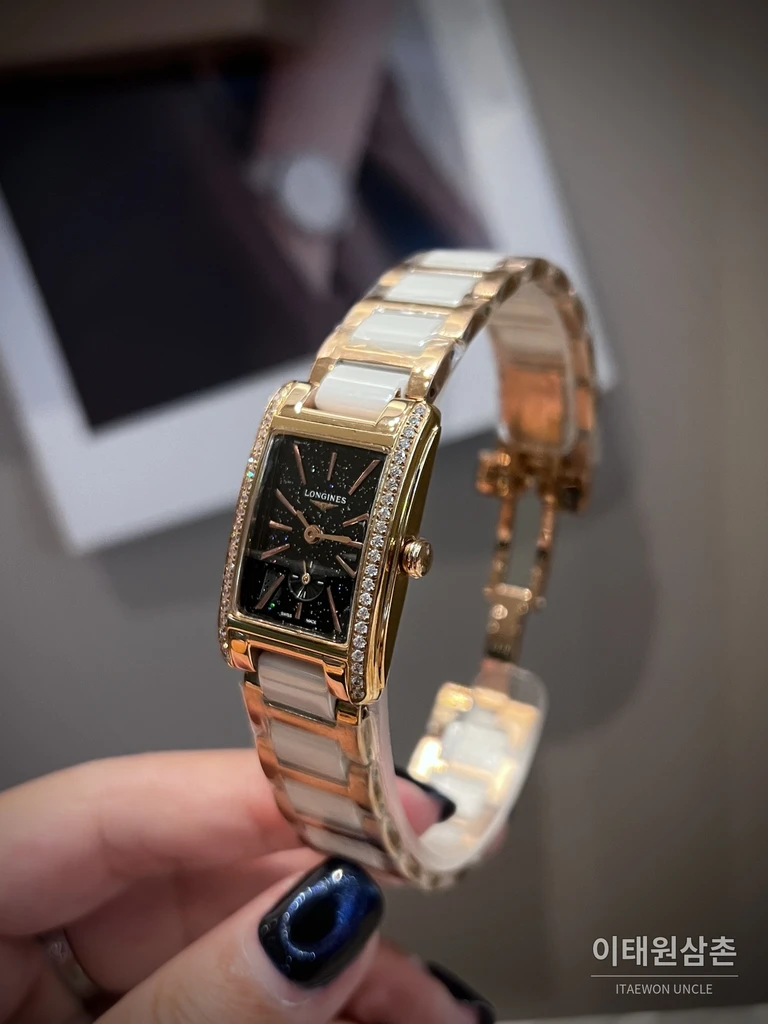 론진 돌체비타 316 스틸브레이슬릿 스몰세컨즈 여성시계 33mm 자개 다이얼