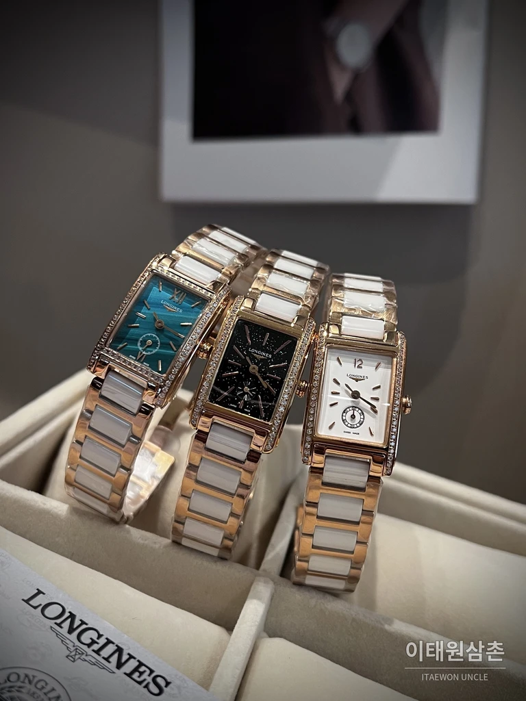 론진 돌체비타 316 스틸브레이슬릿 스몰세컨즈 여성시계 33mm 자개 다이얼