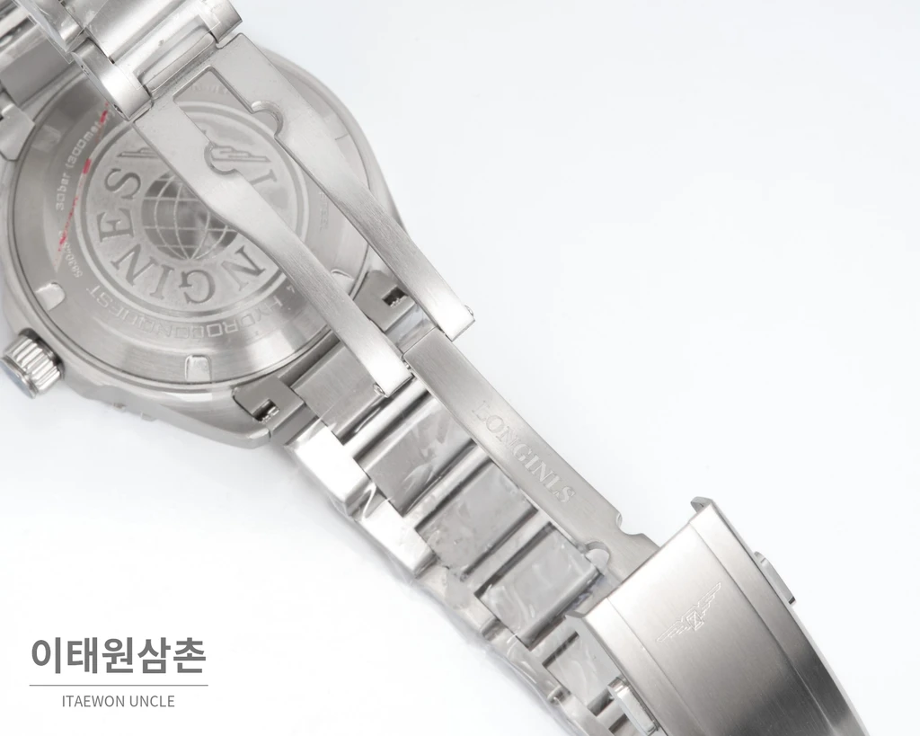 론진 하이드로콘퀘스트 스틸 딥 그린 다이얼 오토매틱 42mm
