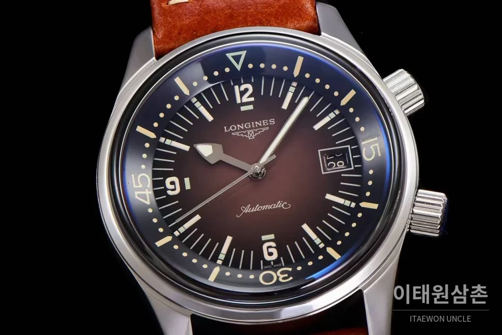 론진 레전드다이버 브론즈 그라데이션블랙다이얼 오토매틱 42mm