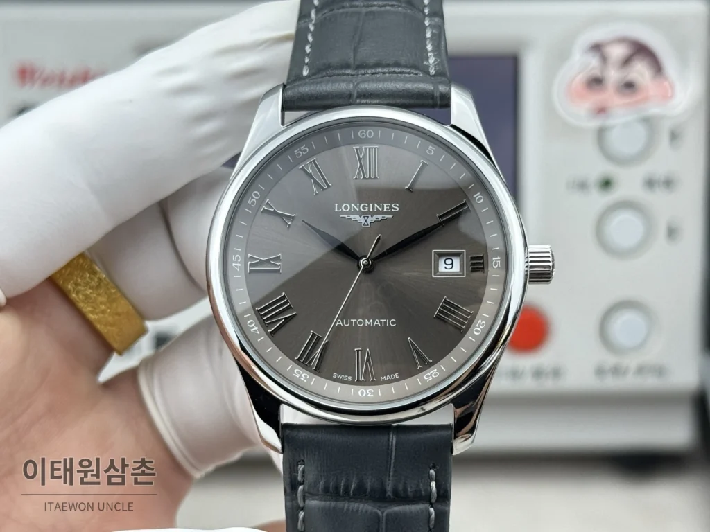 론진 마스터컬렉션 실버로만다이얼 오토매틱 40mm 스틸 브레이슬릿
