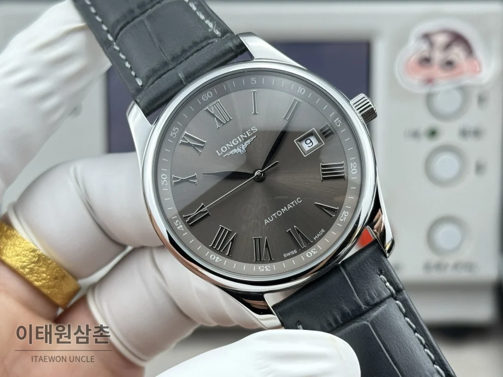론진 마스터컬렉션 실버로만다이얼 오토매틱 40mm 스틸 브레이슬릿