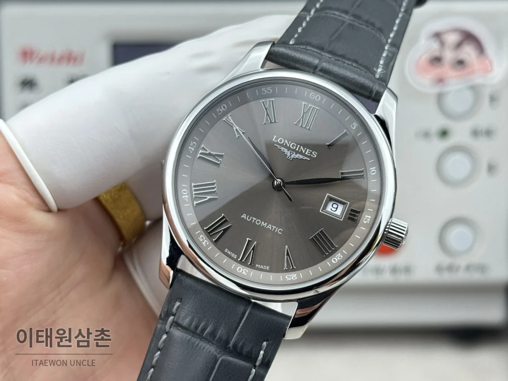 론진 마스터컬렉션 실버로만다이얼 오토매틱 40mm 스틸 브레이슬릿