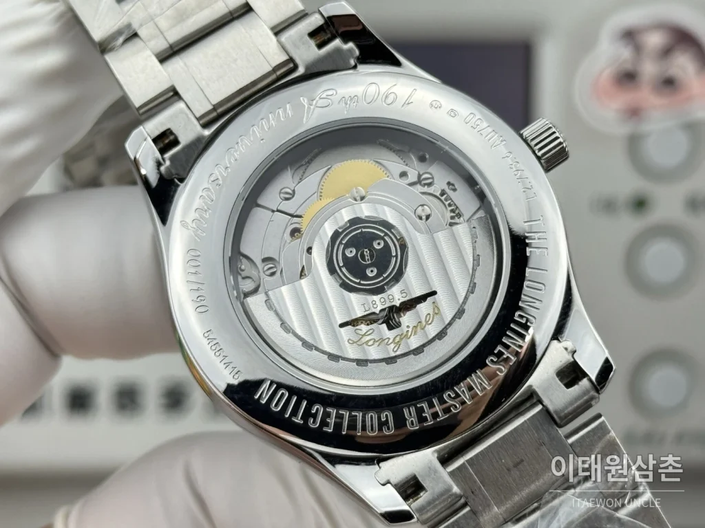 론진 마스터컬렉션 실버로만다이얼 오토매틱 40mm 스틸 브레이슬릿 (2)